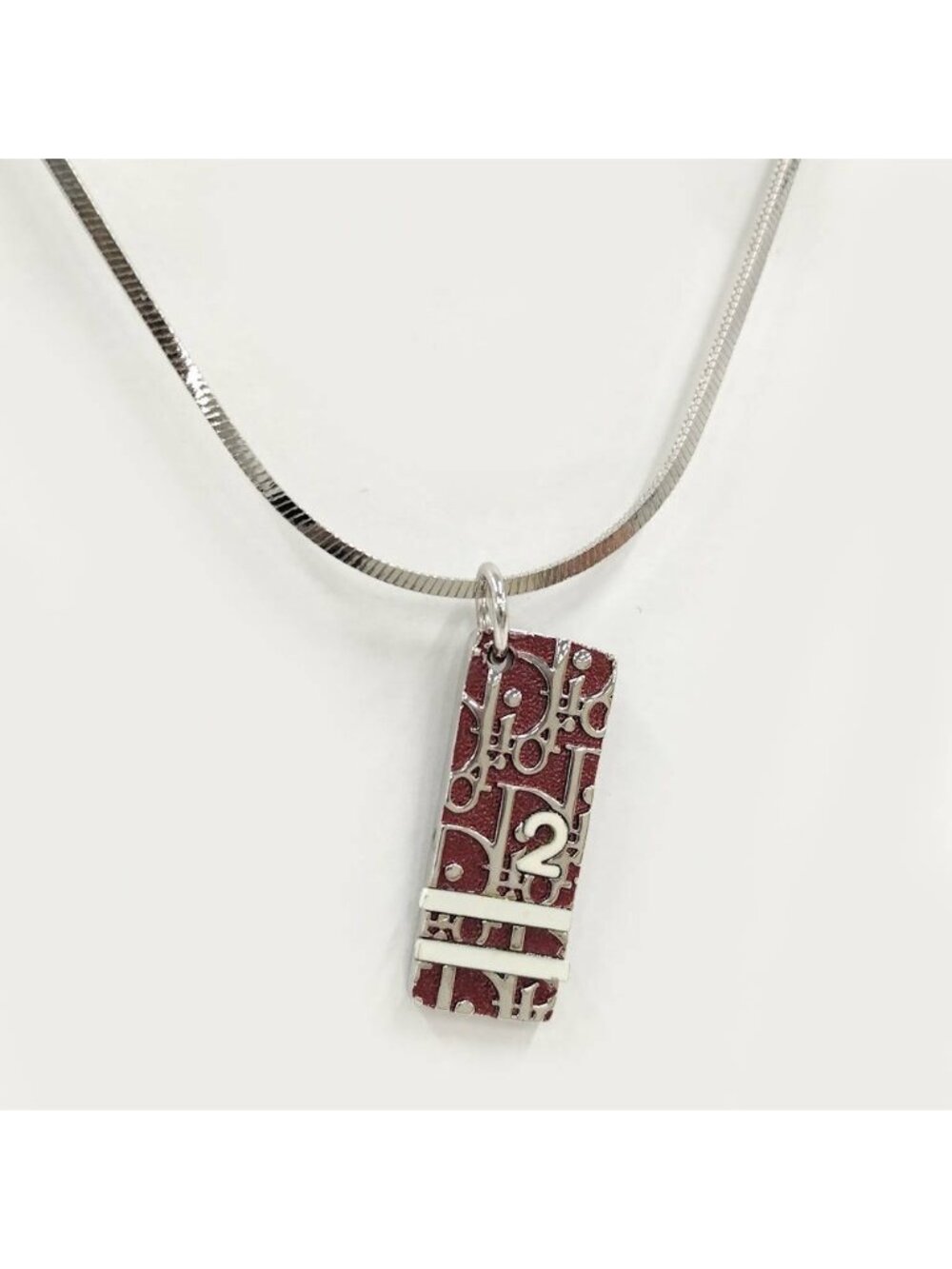 Dior Necklace Trotter Silver Plated